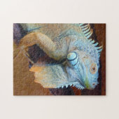 Grote volwassen groene Iguana Lizard Legpuzzel (Horizontaal)