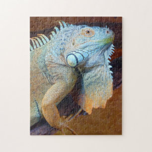 Grote volwassen groene Iguana Lizard Legpuzzel