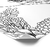 Grote Volwassen Kleurplaat Tropische Vissen Oceaan Poster (Hoek)