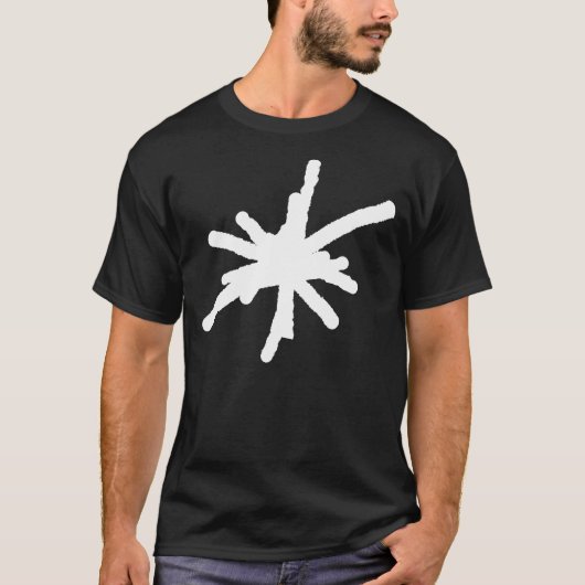 Grote Vonk - Wit op Donker T-shirt (Voorkant)