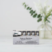 grote vrachtwagen door losdokken visitekaartje (Staand voorkant)