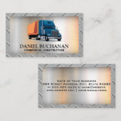 grote vrachtwagen | rand van het staalrooster | ve visitekaartje (Voorkant / Achterkant)