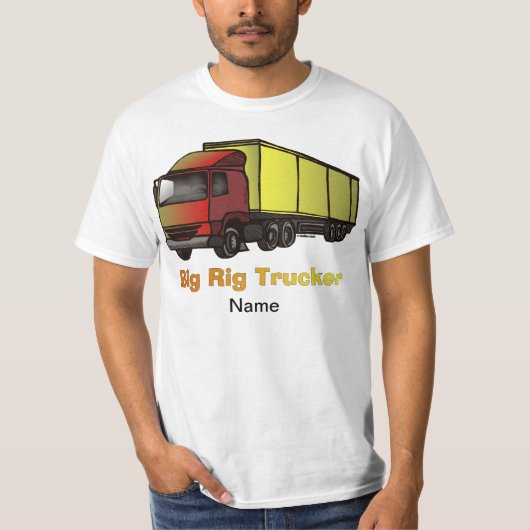 Grote vrachtwagen T-shirt (Voorkant)