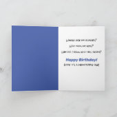 Grote vragen van het leven van de grappige oude ch kaart (Binnen)