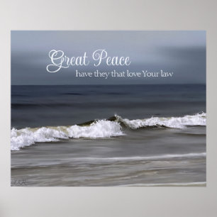 Grote vrede hebben zij die liefhebben poster