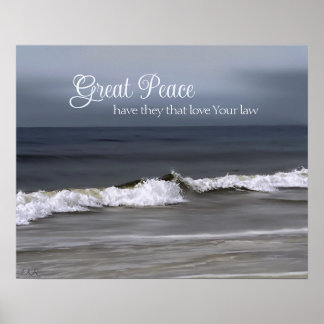 Grote vrede hebben zij die liefhebben poster