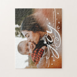 Grote Vreugde Hand Lettered Foto Legpuzzel