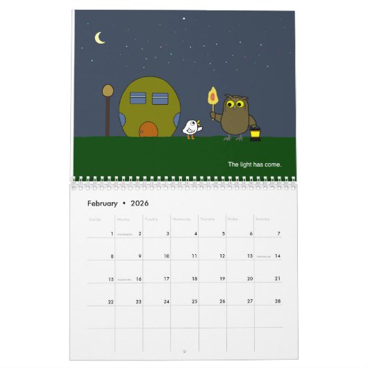 Grote vriendenkalender kalender (Feb 2026)