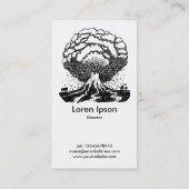 Grote vulkaan - Wit Visitekaartje (Achterkant)