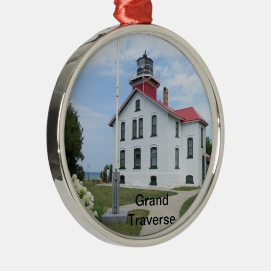 Grote vuurtoren metalen ornament (Rechts)