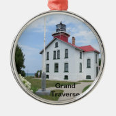 Grote vuurtoren metalen ornament (Voorkant)