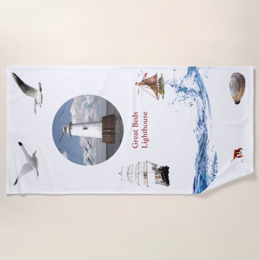 Grote vuurtoren van Beds Strandlaken (Voorkant)