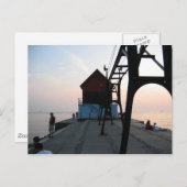 Grote vuurtoren van Haven Briefkaart (Voorkant / Achterkant)