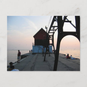 Grote vuurtoren van Haven Briefkaart