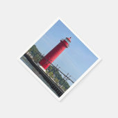 Grote vuurtoren van Haven Michigan Servet (Hoek)