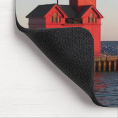 Grote vuurtoren van Red Holland Muismat (Hoek)