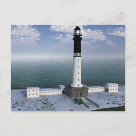 Grote vuurtoren van Sein Finistère Frankrijk Briefkaart