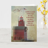  Grote vuurtoren voor papa Kaart (Gele Bloem)