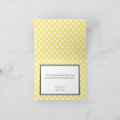 Grote waardering gele polka dot dank je kaart (Binnen)