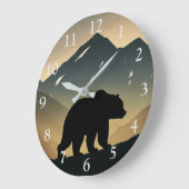 Grote wandklok in het Beer buiten (Hoek)