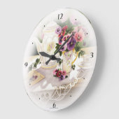 Grote wandklok met verven van Victoriaans thee (Hoek)