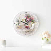 Grote wandklok met verven van Victoriaans thee (Huis)