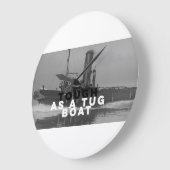 Grote wandklok stevig als sleepboot (Hoek)