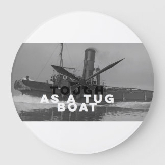 Grote wandklok stevig als sleepboot