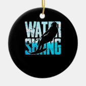 Grote waterkieming Gift Water Skiing Water Skier Keramisch Ornament (Voorkant)