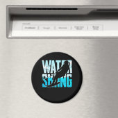 Grote waterkieming Gift Water Skiing Water Skier Magneet (Insitu (Vaatwasser))