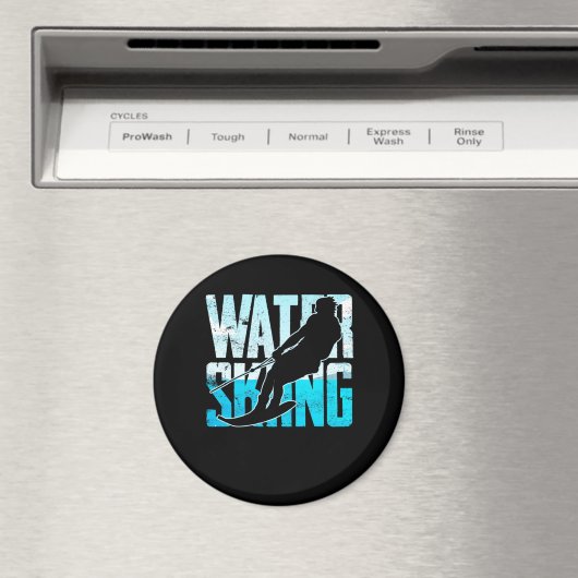 Grote waterkieming Gift Water Skiing Water Skier Magneet (Insitu (Vaatwasser))