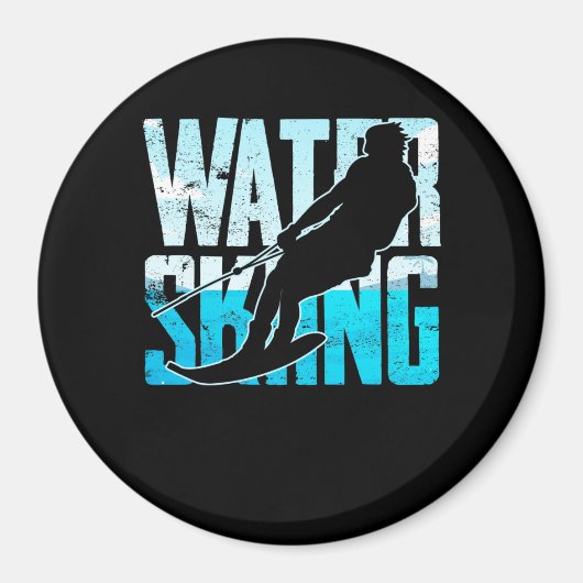Grote waterkieming Gift Water Skiing Water Skier Magneet (Voorkant)