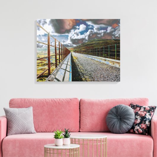 Grote waterkwaliteit van de Viaduct-kaart Acrylpla Canvas Afdruk (Insitu (Woonkamer))
