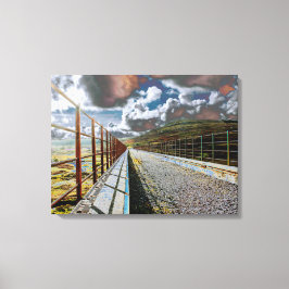 Grote waterkwaliteit van de Viaduct-kaart Acrylpla Canvas Afdruk