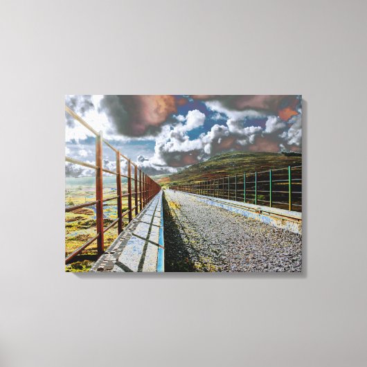 Grote waterkwaliteit van de Viaduct-kaart Acrylpla Canvas Afdruk (Voorkant)