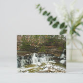 Grote Waterval van Tinker Creek in de Winter, Ohio Briefkaart (Staand voorkant)