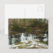 Grote Waterval van Tinker Creek in de Winter, Ohio Briefkaart (Voorkant / Achterkant)