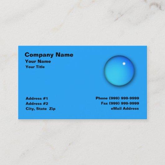 Grote waterval visitekaartje (Voorkant)