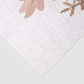 Grote Waterverf Herfst Wildflowers & Pumpkins Tissuepapier (Detail)