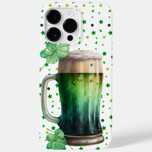 GROTE WATERVERF IRISH GREEN BEER Case-Mate iPhone CASE (Achterkant)
