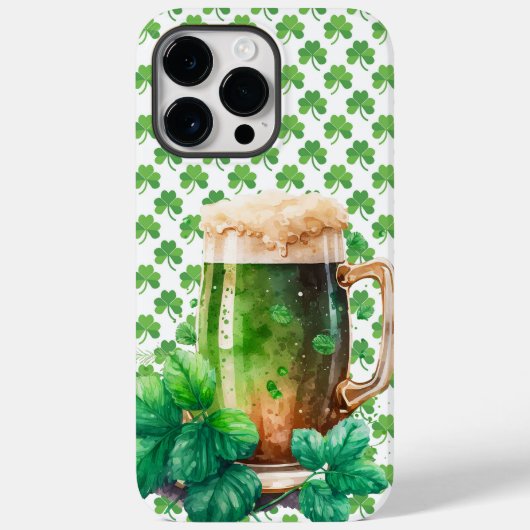 GROTE WATERVERF IRISH GREEN BEER Case-Mate iPhone CASE (Achterkant)