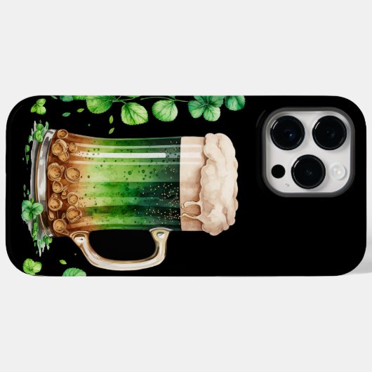 GROTE WATERVERF IRISH GREEN BEER Case-Mate iPhone CASE (Achterkant (horizontaal))