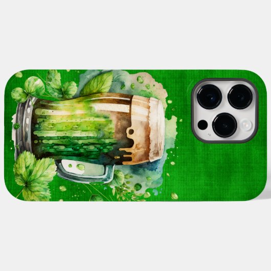 GROTE WATERVERF IRISH GREEN BEER Case-Mate iPhone CASE (Achterkant (horizontaal))