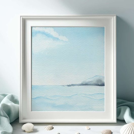 Grote Waterverf Ocean Art Poster
