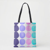 Grote waterverf stippen tote bag (Voorkant)