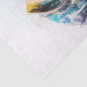 Grote Waterverf van Dane Dog Tissuepapier (Detail)