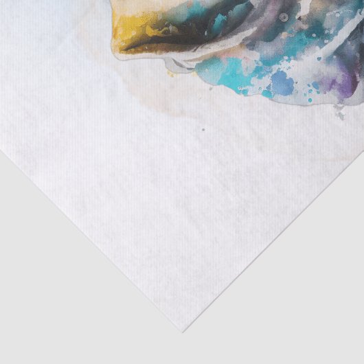 Grote Waterverf van Dane Dog Tissuepapier (Detail)