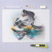 Grote Waterverf van Dane Dog Tissuepapier (Craft)