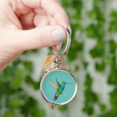 Grote waterverf van een koele vogel sleutelhanger (Hand)