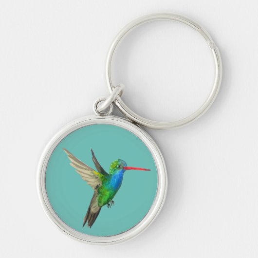 Grote waterverf van een koele vogel sleutelhanger (Voorkant)